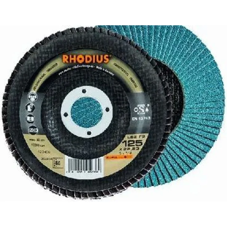 Rhodius Schleifscheiben LSZF2'' ''115 x 22,23 mm K 80 für Edelstahl 5 Stück''