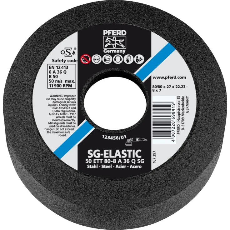 Pferd 63417122 Schleiftöpfe 50 ETT 80-8 A 36 Q SG