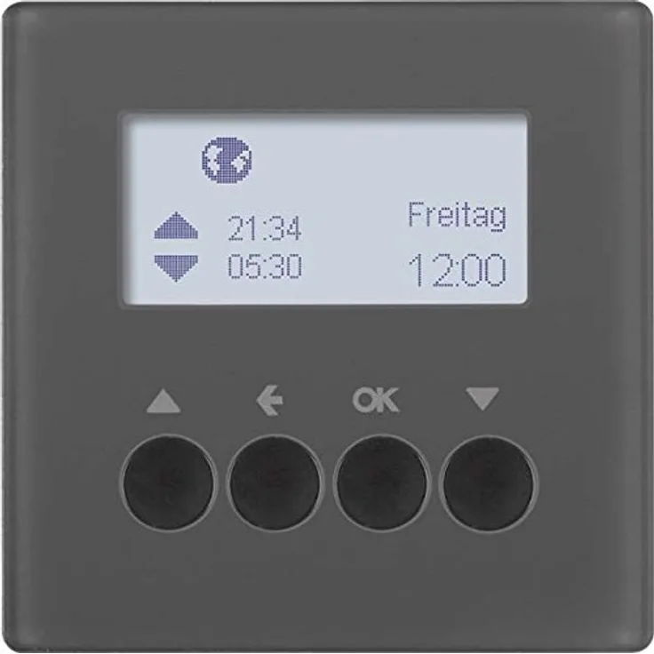 Hager Jalousie-Zeitschaltuhr am Q1 anthrazit