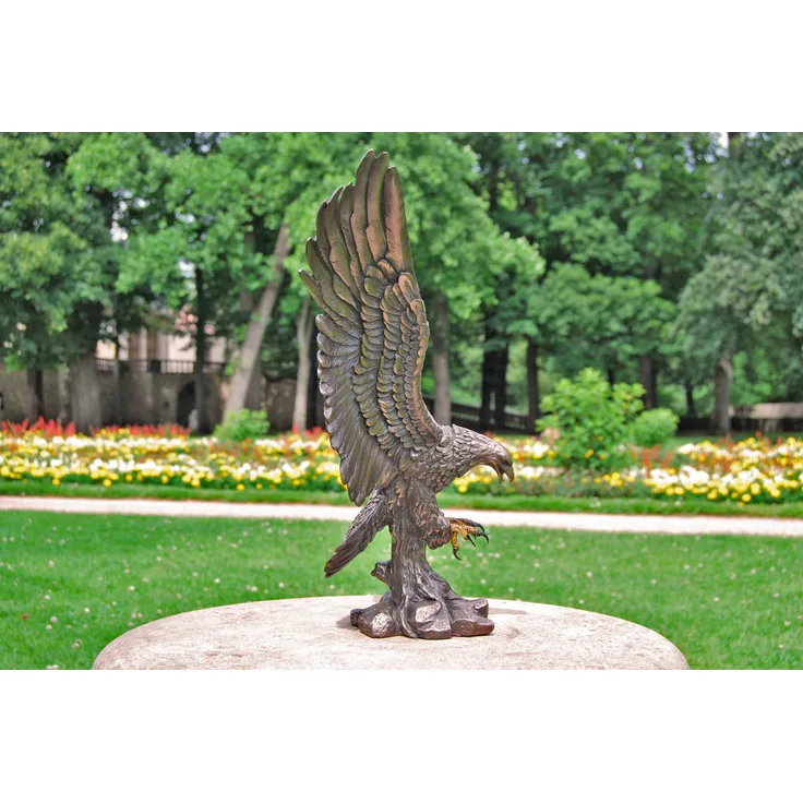 Dekofigur bronziert - Adler Wings of Glory - Bronzefigur Figur Deko In-, Outdoor