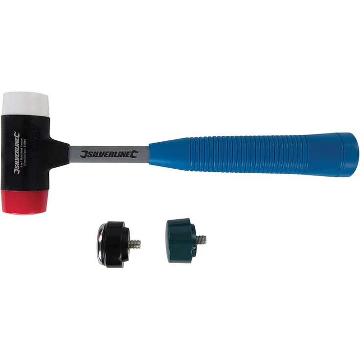 Silverline Universalhammer mit vier auswechselbaren Schlagflächen