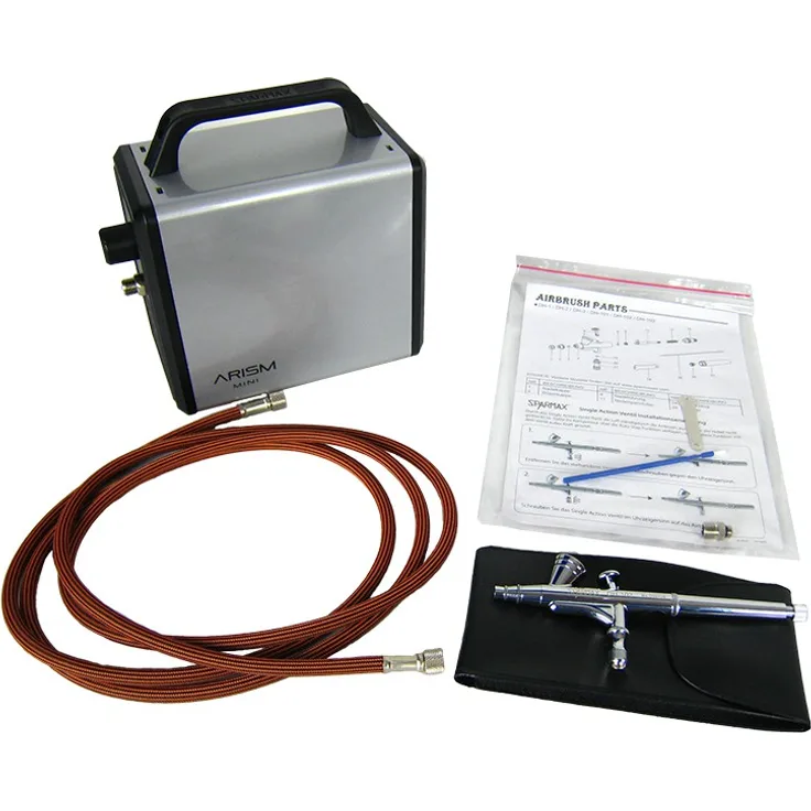 Sparmax Airbrush Set Sparmax DH-102 mit ARISM Mini Kompressor