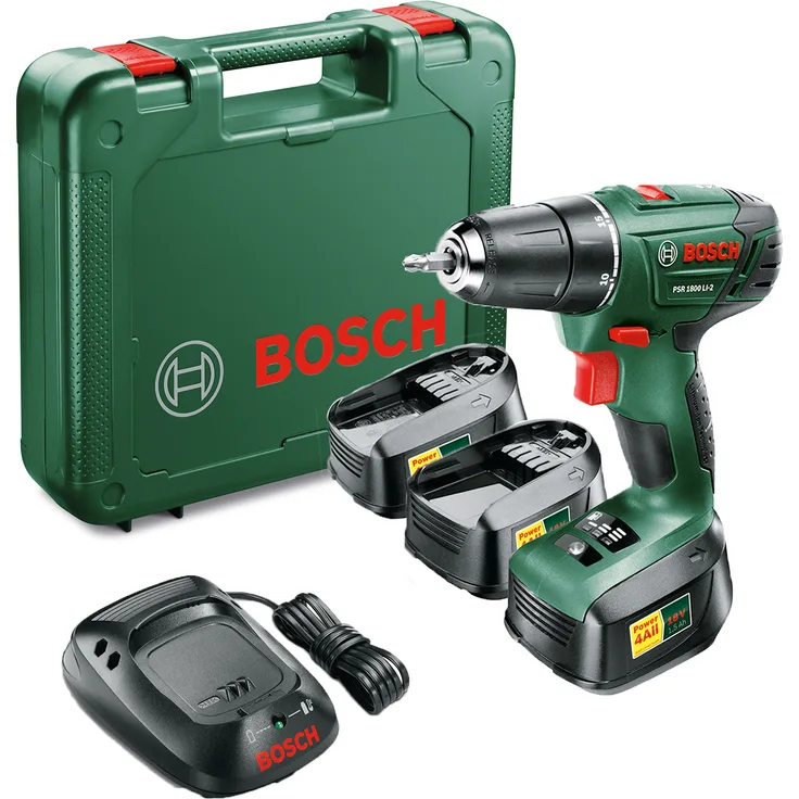 Bosch Akkubohrschrauber PSR 1800, 1,5 Ah, 18 V