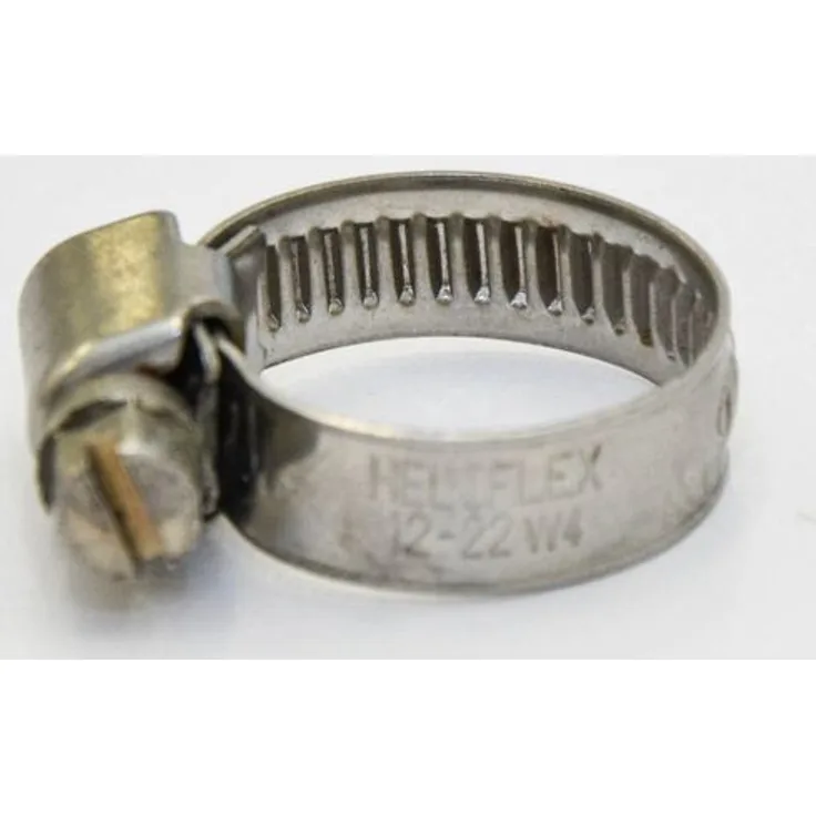 Aquaristikwelt24 Edelstahl Schlauchschelle 12-22mm für 1/2 Schläuche Schlauchklemme Klemme Bewässerungszubehör