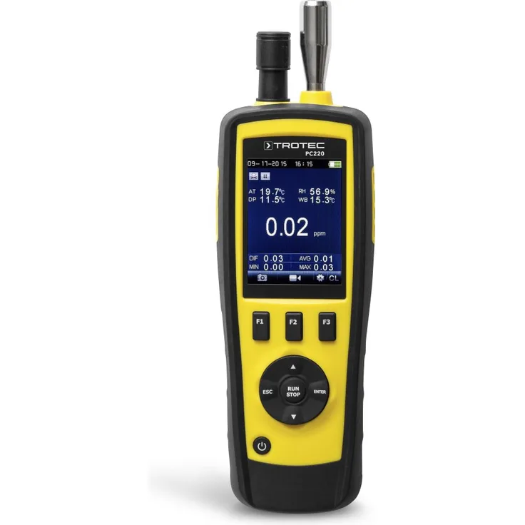 TROTEC Partikelzähler PC220 Handmessgerät Luftpartikel Klimadatenerfassung
