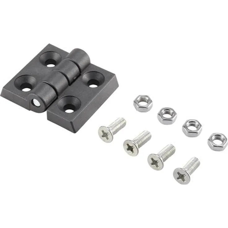 Basetech Kunststoff-Scharnier 53x44x8mm 53mm 1St.