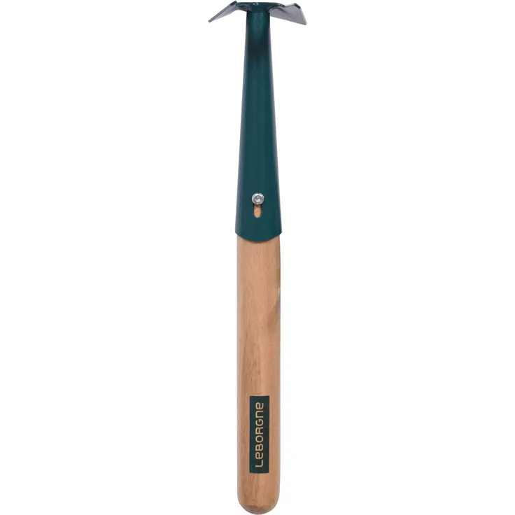 Leborgne Gartenhacke Gabel und Handzunge Duopro, Hacken und Unkrautstecher, für Privatpersonen und Gartenprofis, Gewicht: 0,30 kg, Stahl