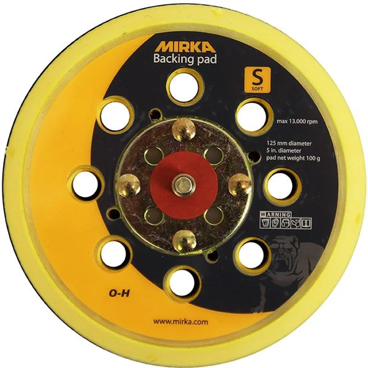 Mirka 1975548 8292502031 Stützteller 125 mm Klettverschluss 5-16'' weich 28G