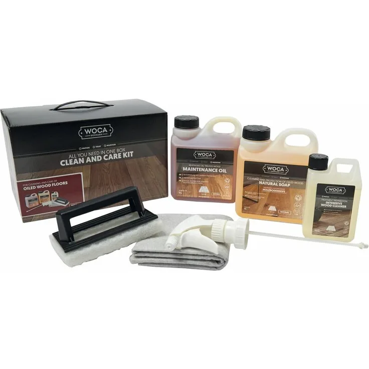 Pflegebox mit Pflegeöl weiß - Woca