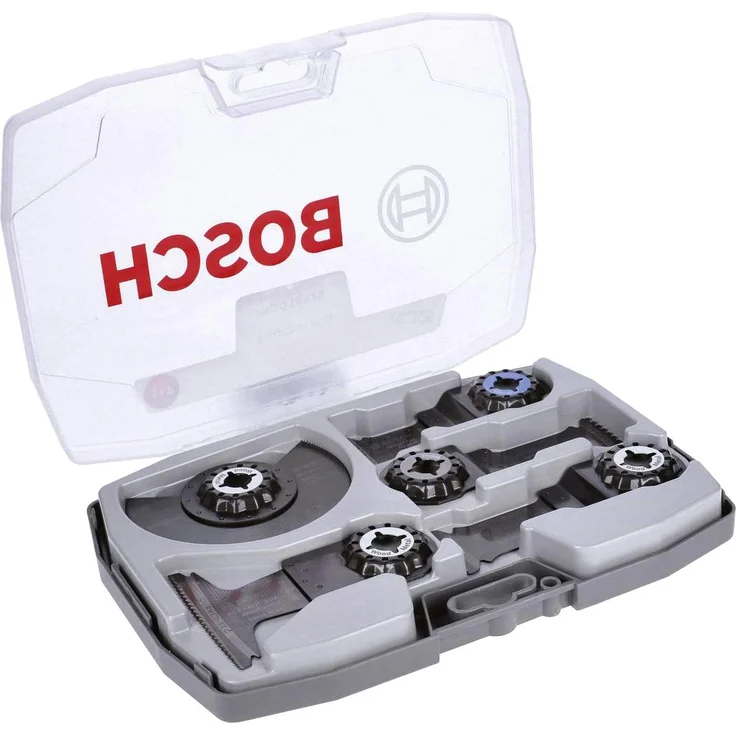 Bosch Professional 5 tlg. Starlock Carbide Tauchsägeblatt-Segmentsägeblatt Set (für Holz und Metall, Best of Cutting, Zubehör Multifunktionswerkzeug) – Bild 1