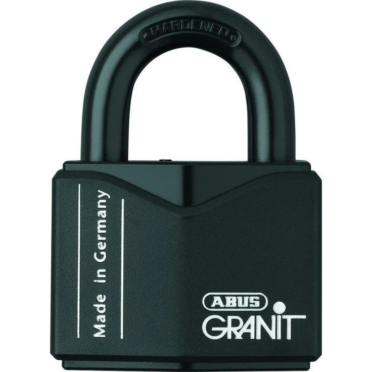ABUS Vorhangschloss Granit 37-55 Premium-Schloss für höchste Beanspruchungen - Sicherheitslevel 10 - inkl. 2 Schlüssel - schwarz - 35057