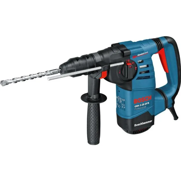 Bosch Professional GBH 3-28 DFR Bohrhammer (061124A000) SDS-plus Handwerkerkoffer 800 W 3,6 kg Rechts-/Linkslauf