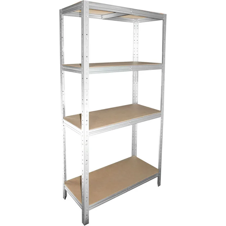 HOME Steckregal 180x40x40 cm verzinkt mit 4 Böden - Shelfplaza