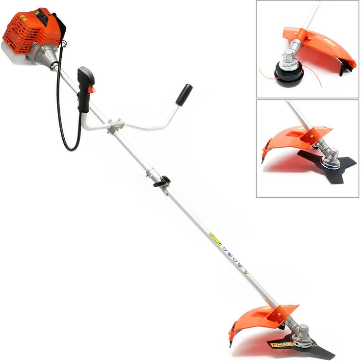 Wiltec - 2in1 Benzin Rasentrimmer, 1,76PS 1,3kW, mit Motorsense und Freischneider – Bild 1
