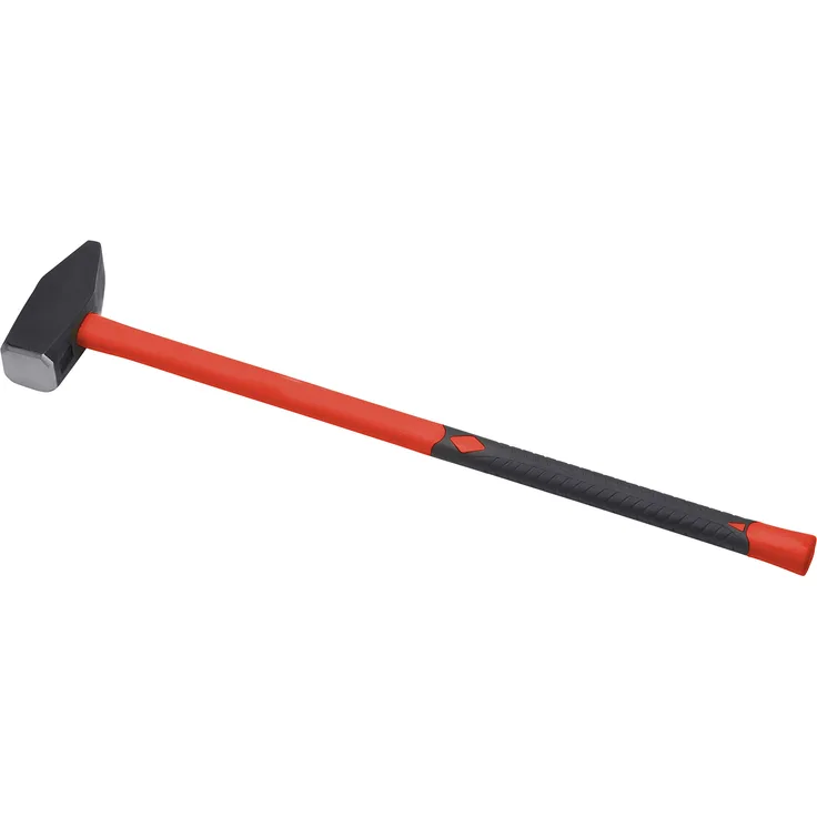 Meister Vorschlaghammer - 4 kg Kopfgewicht - Vibrationsarmer Fiberglas-Stiel - Gehärteter Stahlkopf - Für Abbruch- & Renovierungsarbeiten - Lehmann - Abbruchhammer - Mottek - 2193300