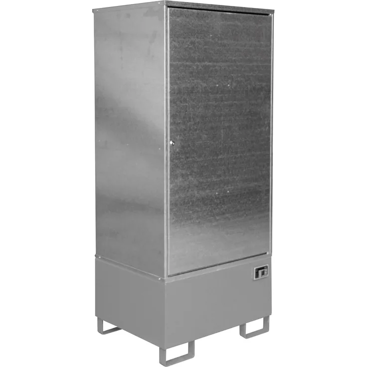 Bauer Gefahrstoff-Schrank GS-1, abschließbar, für max. 1x200l Fass, Mausgrau