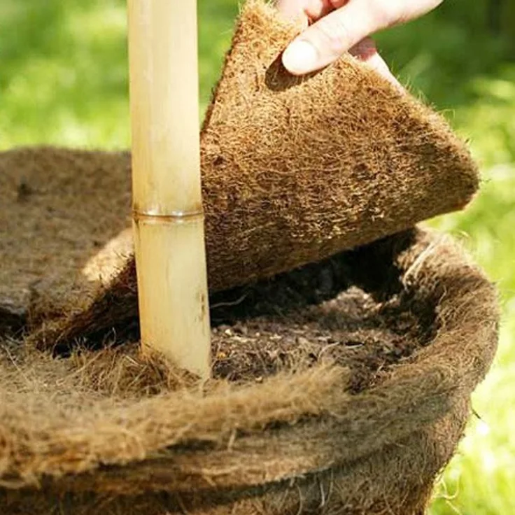 Grüner Jan Kokos-Mulchscheibe 45cm Kokosmatte Winterschutz Frostschutz Pflanzenschutz