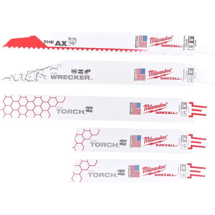 Milwaukee Säbelsägeblattset 5-teilig