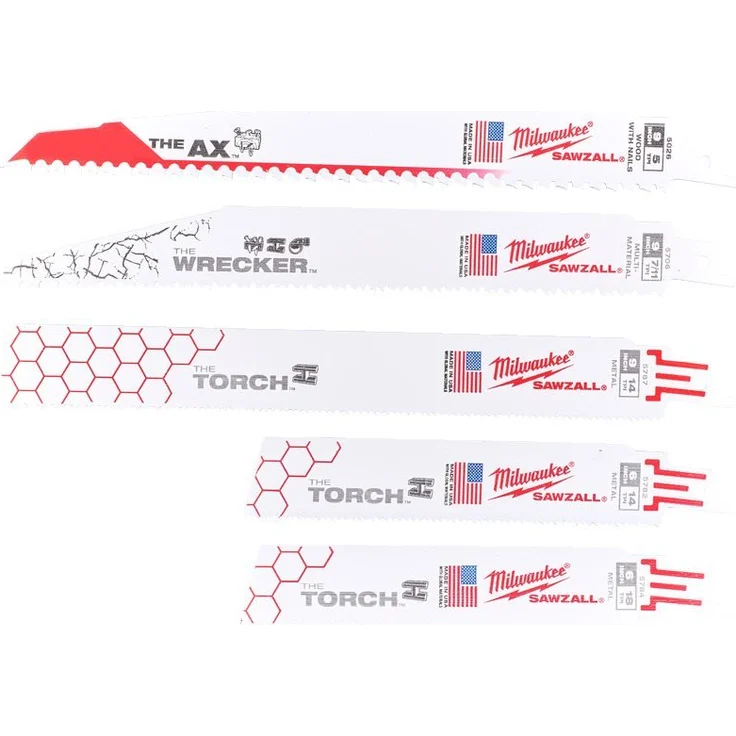 Milwaukee Säbelsägeblattset 5-teilig