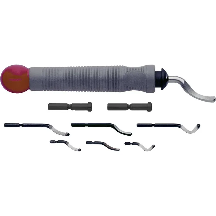 Profigrat by Exact 60003 Entgraterset Universalhandgriff mit 7 Klingen (2,6 -3,2 -6,0mm) verschiedene Formen inklusive Adapter
