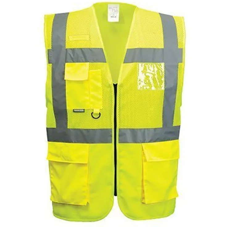 Portwest C496 Madrid Exekutive der Verbindung des Weste, XL, gelb