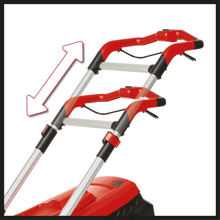Einhell Akku-Rasenmäher RASARRO Power X-Change - Li-Ion, 36 V, 38 cm Schnittbreite, 6-stufige zentrale Schnitthöhenverstellung, inkl. 2 x 4,0 Ah Akkus + Twincharger, Mulchkeil – Bild 5