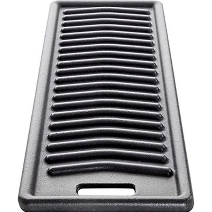 Allgrill Gussplatte für Gasgrill Chef S 15x46 cm Gusseisen Grillplatte