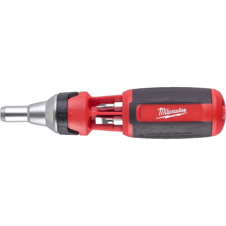 Milwaukee 4932471598 Schraubendreher, Multispitze,9 in 1, Multibit Driver, Black-Red