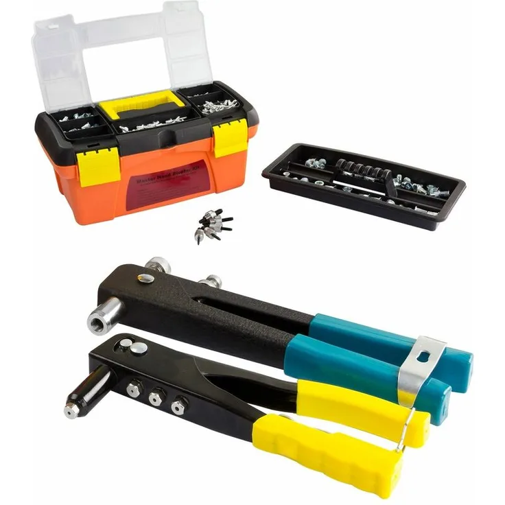 Dema - Blindnietzangenset 373 tlg. Blindnietzange Nietzange Blindnietmutterzange