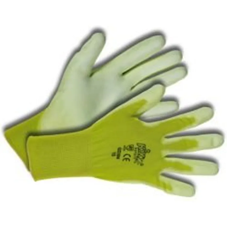 KIXX Nylon-Polyurethan Handschuh, Hellgrün, Limette, 10