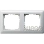 Gira Rahmen 021203 2fach Standard 55 reinweiss - Preisvergleich