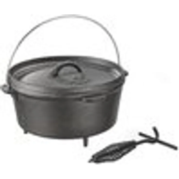 El Fuego Dutch oven, 4,26 L, schwarz, 25 x 25 x 14 cm, AY0461