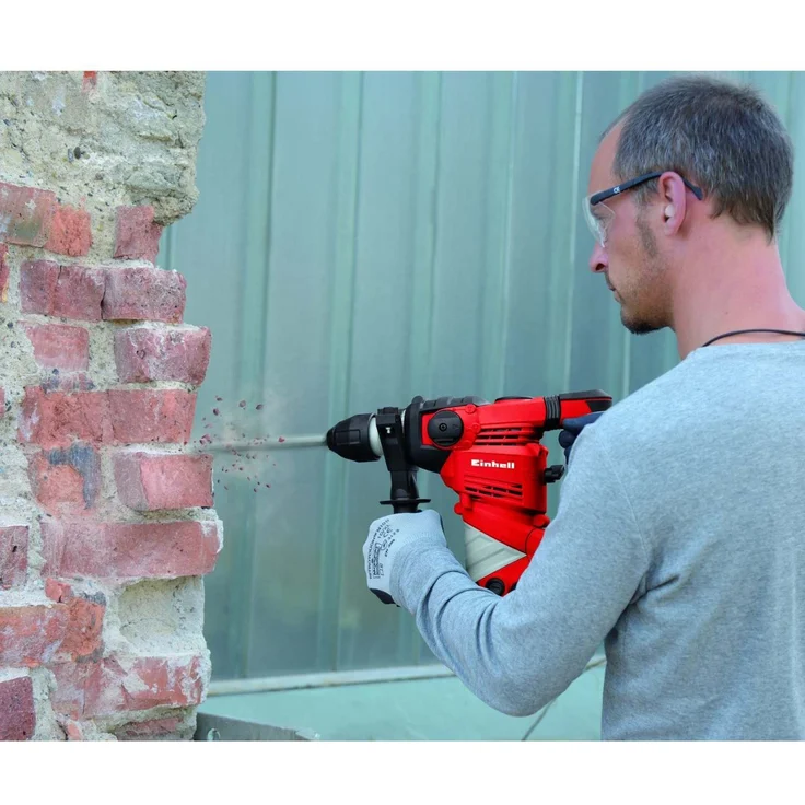 Einhell Bohrhammer TH-RH 900-1 (900 W, 3 J, Bohrleistung in Beton 26 mm, SDS-Plus-Aufnahme, Metall-Tiefenanschlag, Koffer) – Bild 6