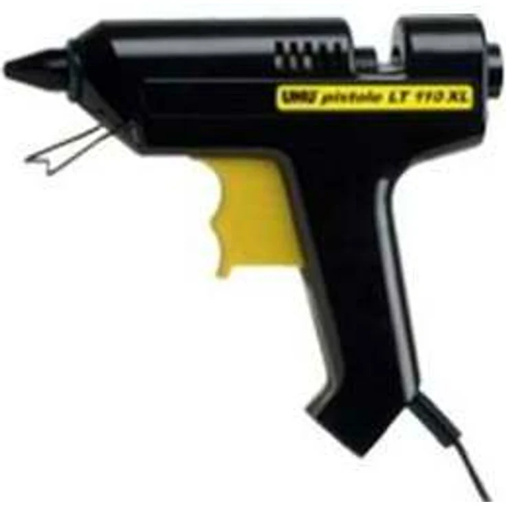 UHU Klebepistole Low Melt 110°C Creative XL, Niedrigtemperaturpistole für kreatives Arbeiten - auch geeignet für hitzeempfindliche Materialien, inkl. 4 Patronen – Bild 1
