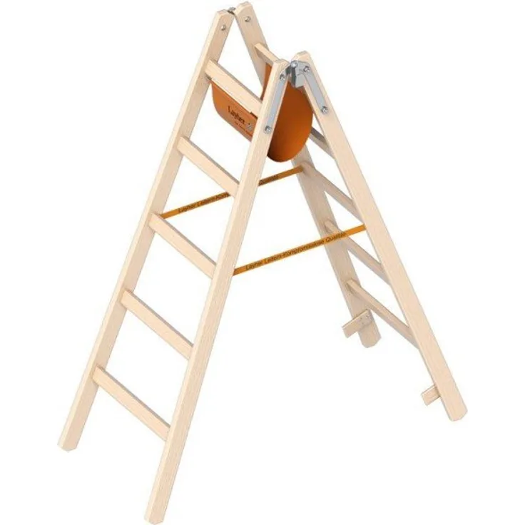 Layher Holzstehleiter 1038 - Länge: 1,50 m