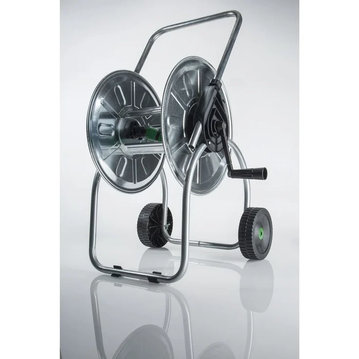 REHAU COMFORT Schlauchwagen Vollmetall für max. 50 Meter 1-2 Zoll Schlauch – Bild 1