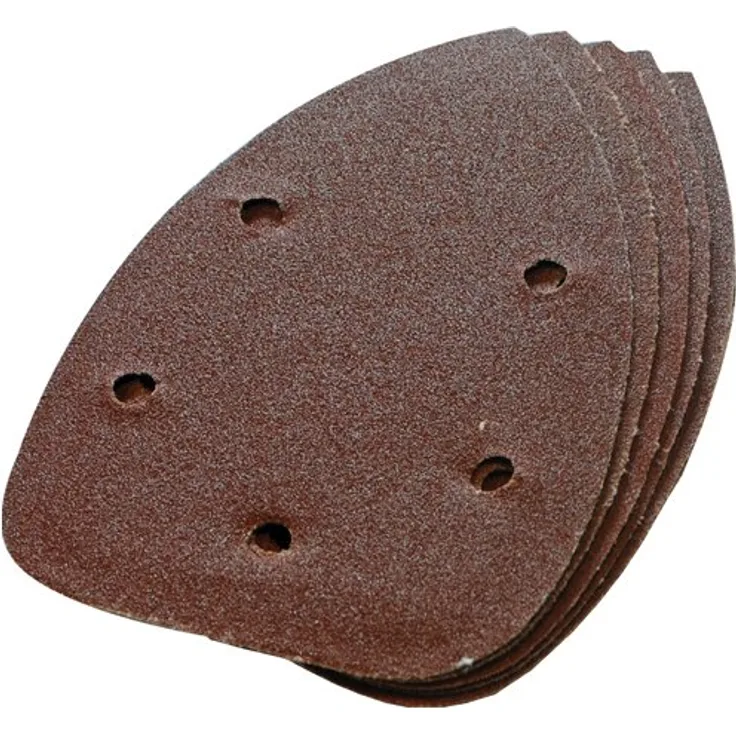 Silverline 245094 Klett-Deltaschleifblätter, 140 mm, 10er-Pckg. 60er-Körnung