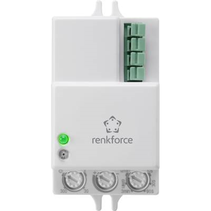 Renkforce 1530623 Decke, Wand HF-Bewegungsmelder 360° Relais Weiß (1530623)
