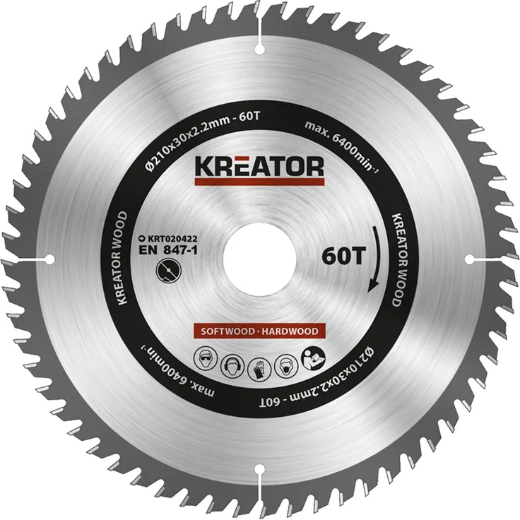 KREATOR KRT020422 KRT020422-Disco von Sierra Madera 210 mm60d