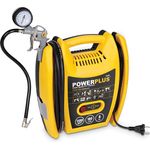 VARO POWX1705 elektrischer Druckluft Kompressor tragbar, 1.100 Watt 1,5 PS max. 8 bar, inkl. Zubehör Anschluß 230 Volt