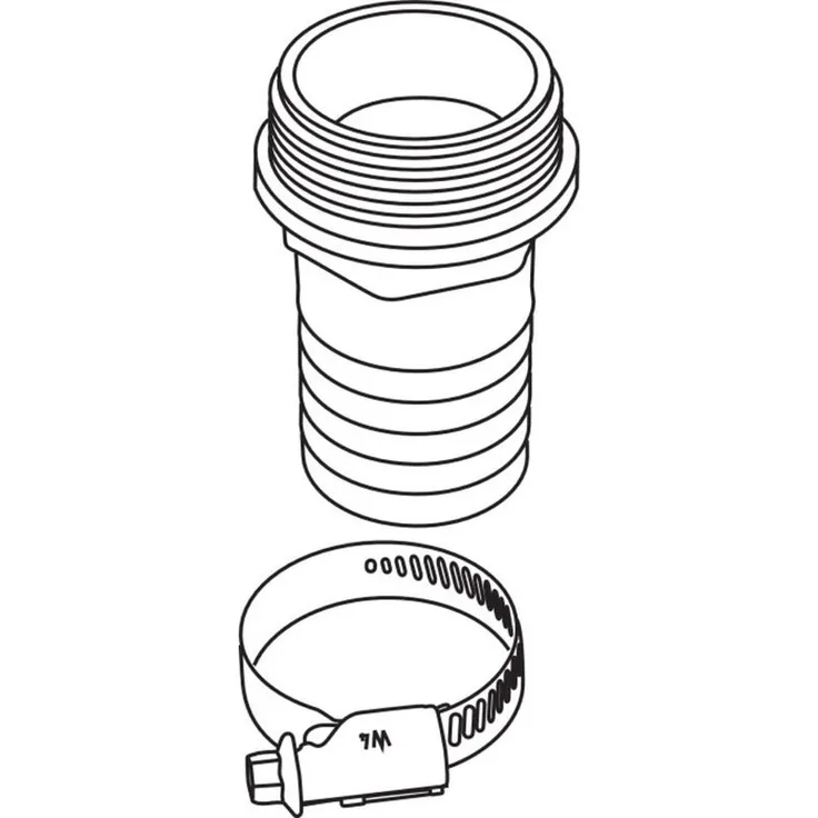 Wilo Schlauchanschluss DN 50 Kunststoff, Außengewinde R 1½ 