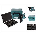 Makita DHR280ZJ Brushless Akku Bohrhammer 28 mm 2x 18 V für SDS-PLUS im Makpac - ohne Akku und Ladegerät + 17tlg. Bohrer und Meißel Set