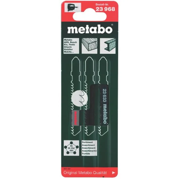 Metabo 623968000 Stichsägeblattsortiment 1, 3-teilig
