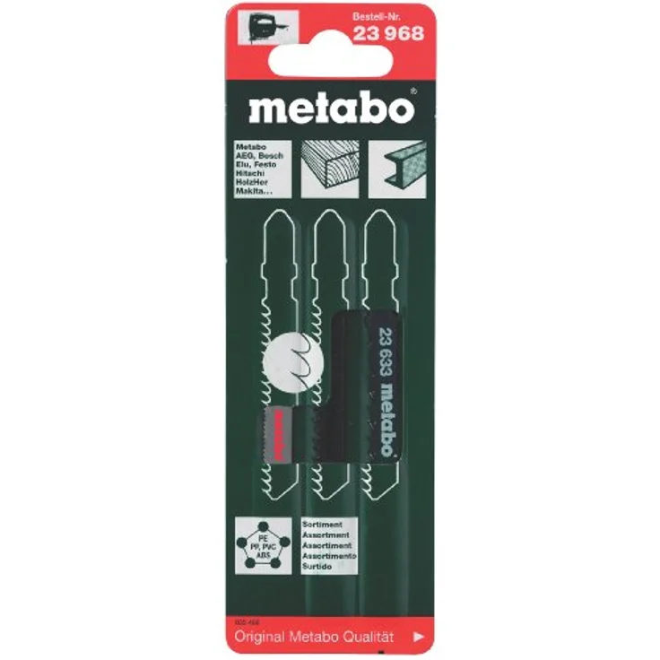 Metabo 623968000 Stichsägeblattsortiment 1, 3-teilig