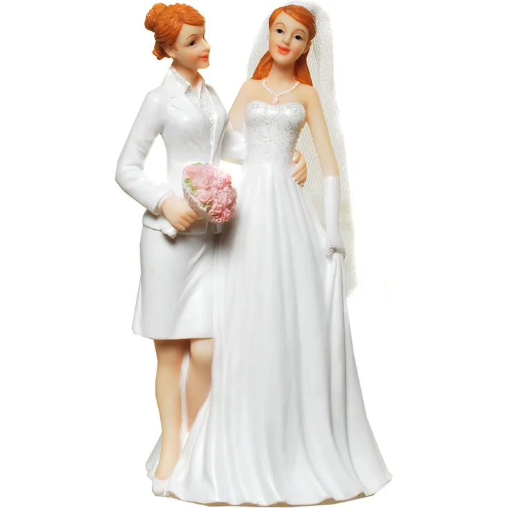 Hochzeitspaar Frauen Hochzeit Figur Deko Brautpaar 17 cm