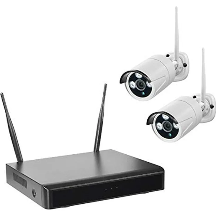 INDEXA WR100 SET B2 WIFI-NVR mit 2 Funk-Außenkameras