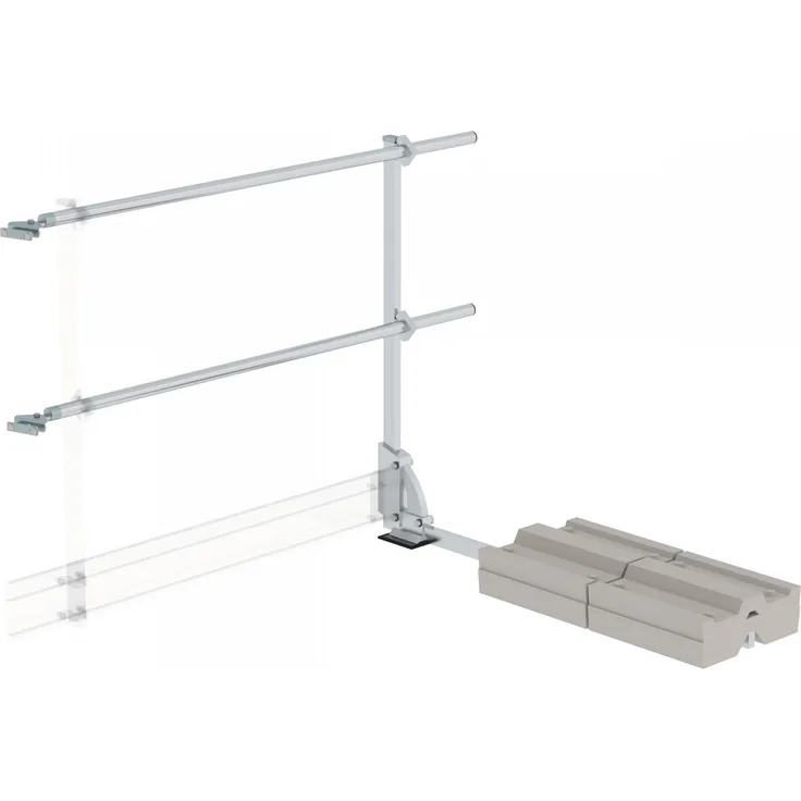 Günzburger Ausstiegsgeländer seitlich mit Ballast