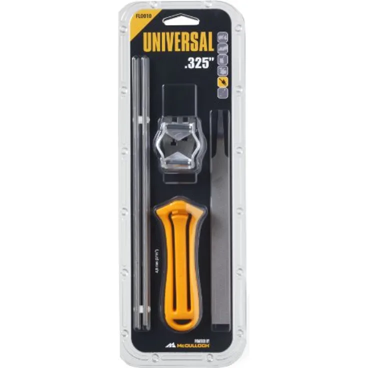 Universal Feilen-Set 0.325'' - 4,8 mm, FLO010: Schärfwerkzeug zum Schärfen und Warten von Ketten, Original McCulloch-Zubehör (Artikel-Nr. 00057-76.157.10)