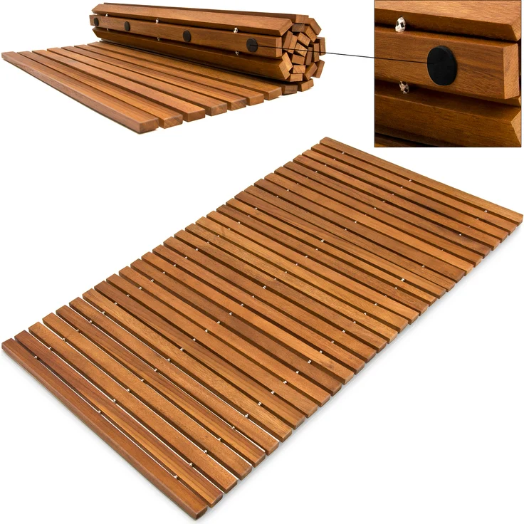 Badematte Akazieholz -  80 cm x 50 cm - FSC® zertifiziert