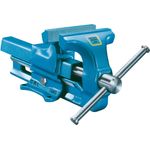 Heuer Schraubstock (ganz aus Stahl mit integriertem Amboss und Trapezgewinde, für hohe Präzision) 100100